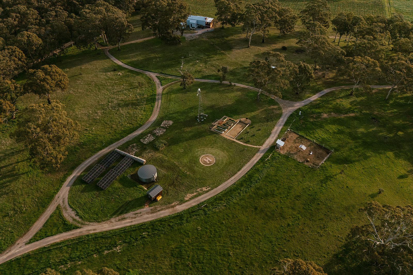 The farm from above